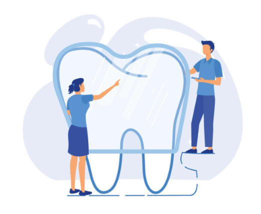illustration of dental assistants 
